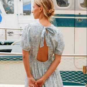 Indi and Cold PUFFED SLEEVE MAXI DRESS